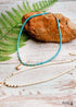 Boho Necklace, Natural Shell Cowrie with Pendanr in White